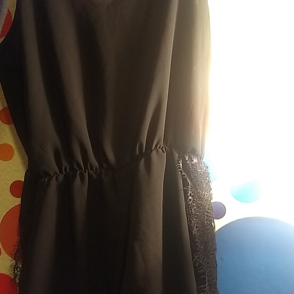 Sweet Black lace Romper "purple month" - Picture 4 of 4